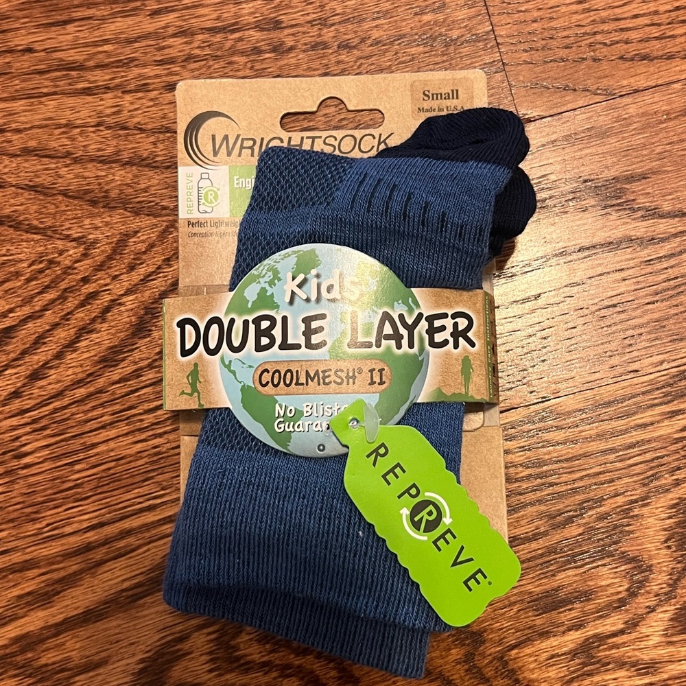 Wright Sock Double Layer Kids Socks Size Small